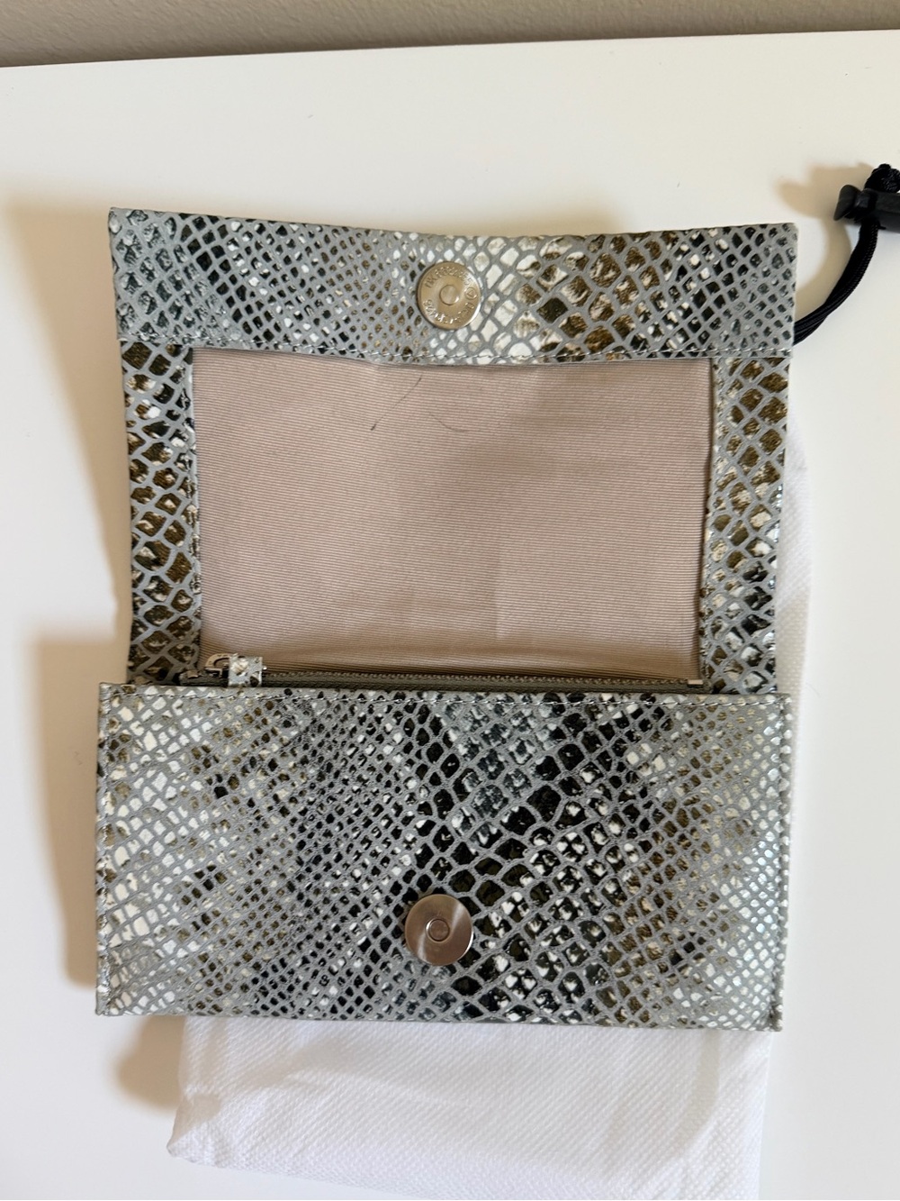 Latico Metallic Snake-Print ELOISE Leather Wallet - COBRA - Picture 5 of 6